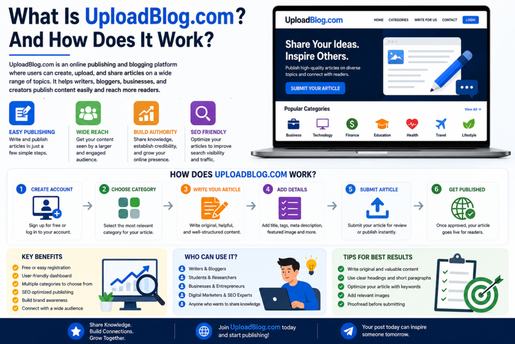 What is UploadBlog.com and how does it work?