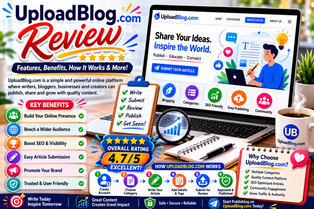 UploadBlog Review: Complete Guide, Features, Benefits, Limitations, and How It Works UploadBlog review