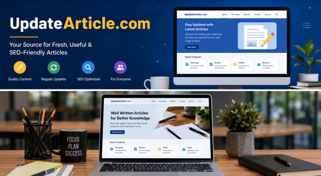 UpdateArticle.com: A Complete Guide to Smart Online Publishing and Content Growth Learn how UpdateArticle.com can support online publishing, SEO growth, content visibility, and digital branding through quality articles and smart content strategy.