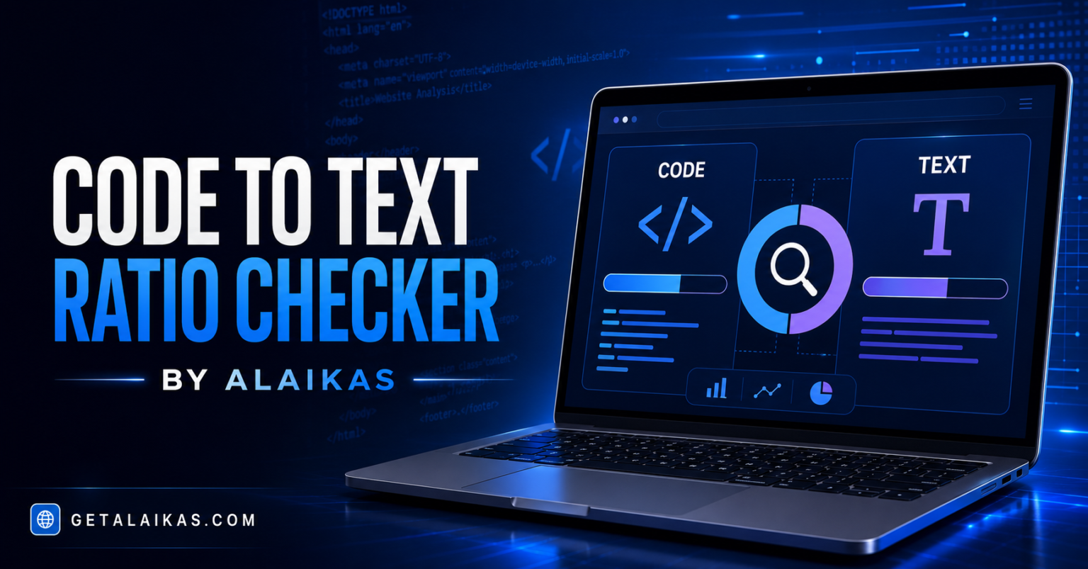 Code to Text Ratio Checker by Alaikas: Complete SEO Guide Code to Text Ratio Checker by Alaikas